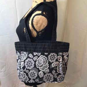 Thirty-One Black/White Shoulder Bag